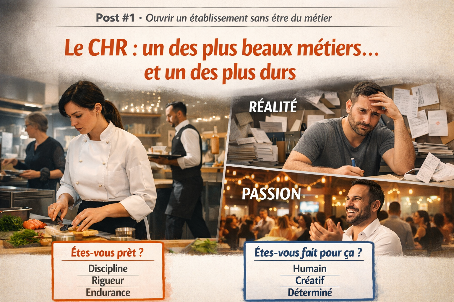 Le CHR : un des plus beaux métiers… mais un des plus durs